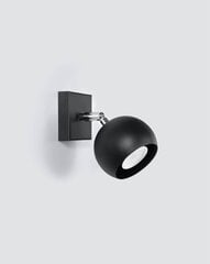 L8 sieninis šviestuvas Oculare Black цена и информация | Настенные светильники | pigu.lt