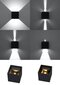 L8 sieninis šviestuvas Luca Black kaina ir informacija | Sieniniai šviestuvai | pigu.lt