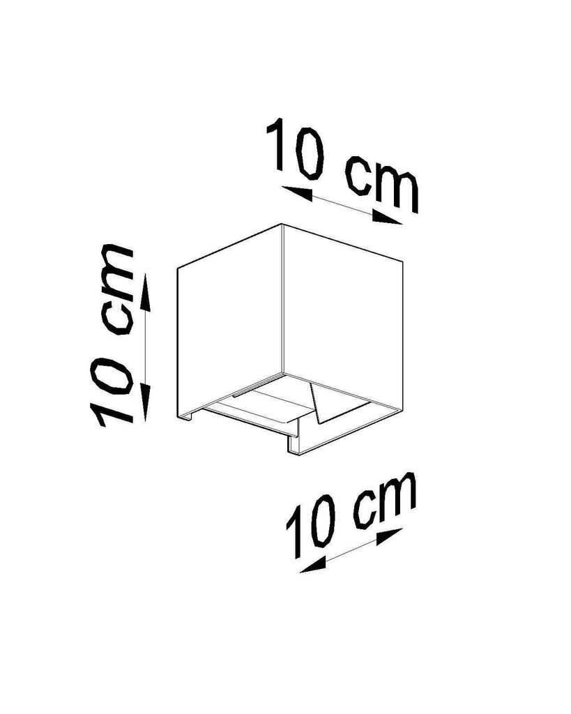 L8 sieninis šviestuvas Luca kaina ir informacija | Sieniniai šviestuvai | pigu.lt