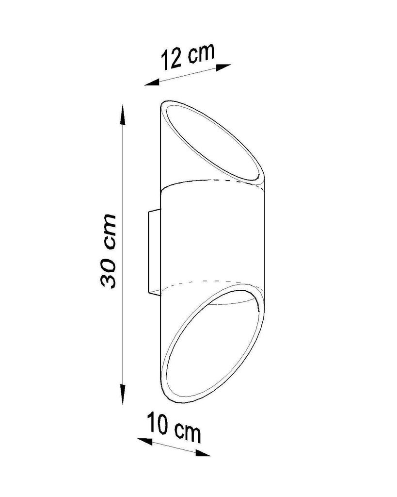 L8 sieninis šviestuvas Penne 30 цена и информация | Sieniniai šviestuvai | pigu.lt