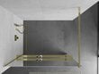 Walk-in dušo sienelė Mexen Kioto+ su lentynėle, gold/veidrodis, 70,80,90,100,110,120x200 cm kaina ir informacija | Dušo durys ir sienelės | pigu.lt