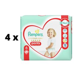 Подгузники Pampers Premium Pants, Carry Pack, размер 6, 18 шт. х 4 шт. упаковка цена и информация | Подгузники | pigu.lt