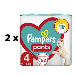 Sauskelnės PAMPERS Pants Jumbo Pack S4 52vnt. x 2 vnt. pakuotė kaina ir informacija | Sauskelnės | pigu.lt