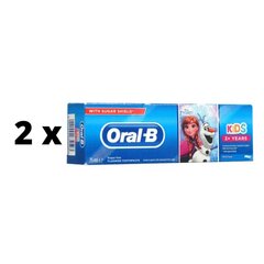 Зубная паста для детей Oral-B Frozen&Cars, 75 мл x 2 шт. упаковка цена и информация | Зубные щетки, пасты | pigu.lt