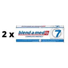 Зубная паста BLEND A MED Complete 7 WHITE, 75 мл x 2 шт., упаковка цена и информация | Зубные щетки, пасты | pigu.lt