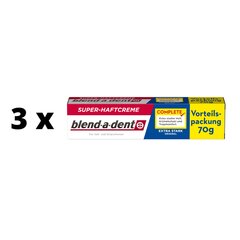 Клей-крем для зубных протезов Blend A Dent Original Complete, 70 г x 3 шт. упаковка цена и информация | Зубные щетки, пасты | pigu.lt