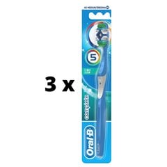 Зубная щетка ORAL-B Complete 5 Ways Clean 40 Medium x 3 шт., упаковка цена и информация | Зубные щетки, пасты | pigu.lt
