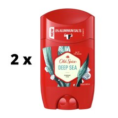 Дезодорант-карандаш OLD SPICE Deep Sea, 50 мл x 2 шт., упаковка цена и информация | Дезодоранты | pigu.lt