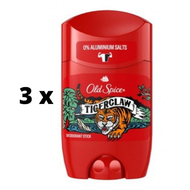 Pieštukinis dezodorantas old spice Tiger Claw, 50 ml x 3 vnt. цена и информация | Dezodorantai | pigu.lt