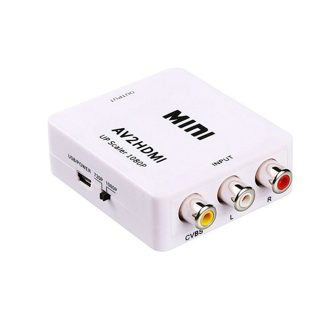 Vaizdo keitimo adapteris RCA į HDMI kaina ir informacija | Adapteriai, USB šakotuvai | pigu.lt