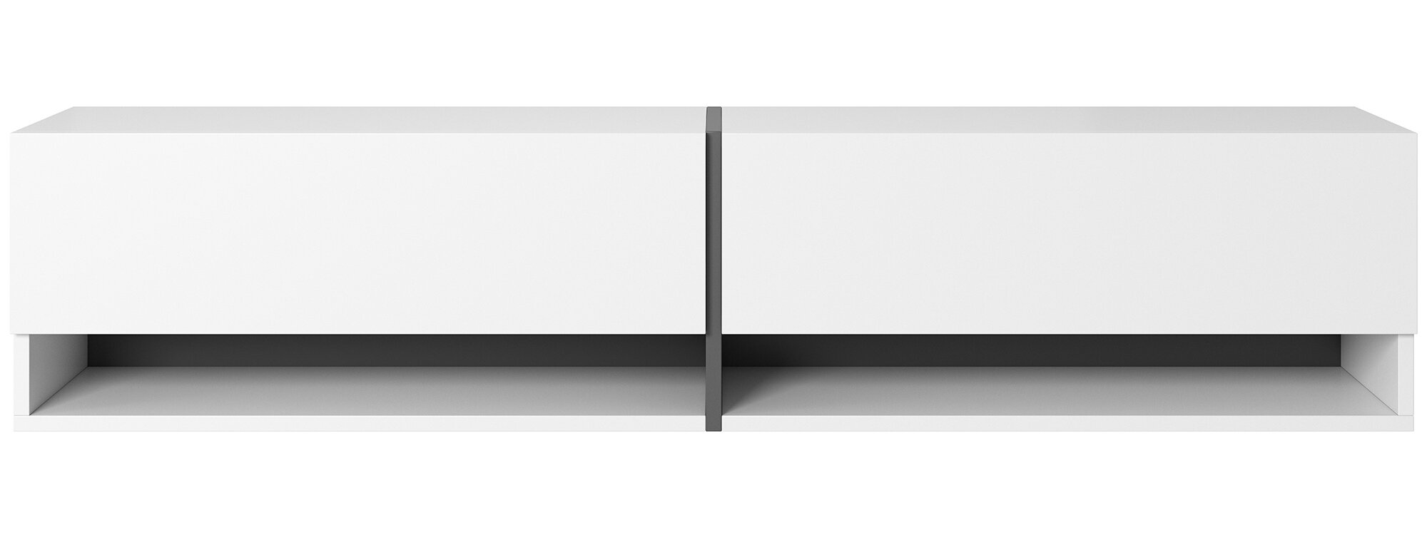 TV staliukai SELSEY Mirrgo 140 balta + grafito spalvos intarpas. kaina ir informacija | TV staliukai | pigu.lt