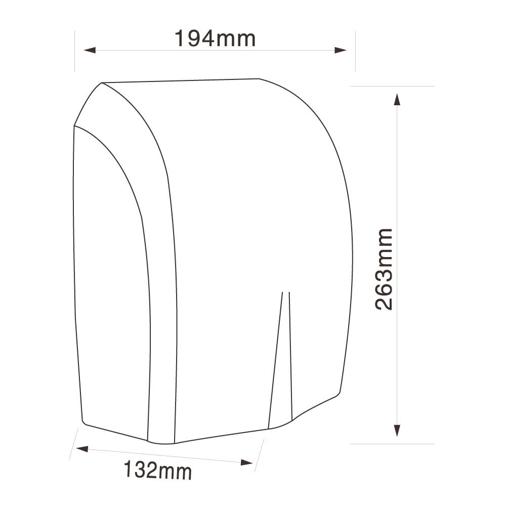 Rankų džiovintuvas Faneco 1500 W Mistral Pro, baltas kaina ir informacija | Vonios kambario aksesuarai | pigu.lt