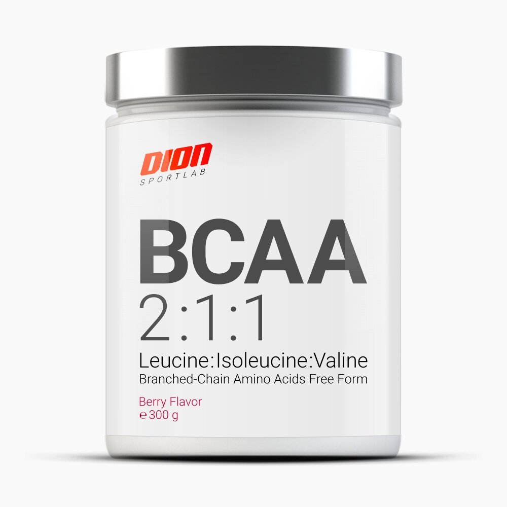 DION SPORTLAB aminorūgštys BCAA 2:1:1 - Uogų sk. 300g kaina ir informacija | Aminorūgštys | pigu.lt