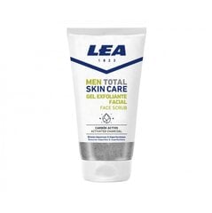 Vyriškas veido prausiklis-eksfoliantas su aktyvuota anglimi lea men total skin care, 150 ml kaina ir informacija | Veido prausikliai, valikliai | pigu.lt