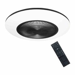 Потолочный светильник LED ARIA BLACK 38W с вентилятором цена и информация | Потолочные светильники | pigu.lt