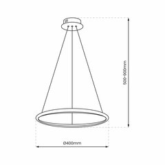 Milagro подвесной светильник Rotonda цена и информация | Подвесной светильник | pigu.lt