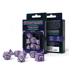 Kauliukų rinkinys Starfinder Devastation Ark, violetinės ir baltos spalvos цена и информация | Настольные игры, головоломки | pigu.lt