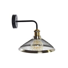 Настенный светильник DKD Home Decor, чёрный позолоченный металл 220 В 50 Вт (27 x 28 x 28 см) цена и информация | Настенные светильники | pigu.lt