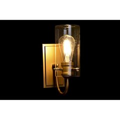 Настенный светильник DKD Home Decor, позолоченный металл, прозрачный 220 В 50 Вт (13 x 17 x 27 см) цена и информация | Настенные светильники | pigu.lt
