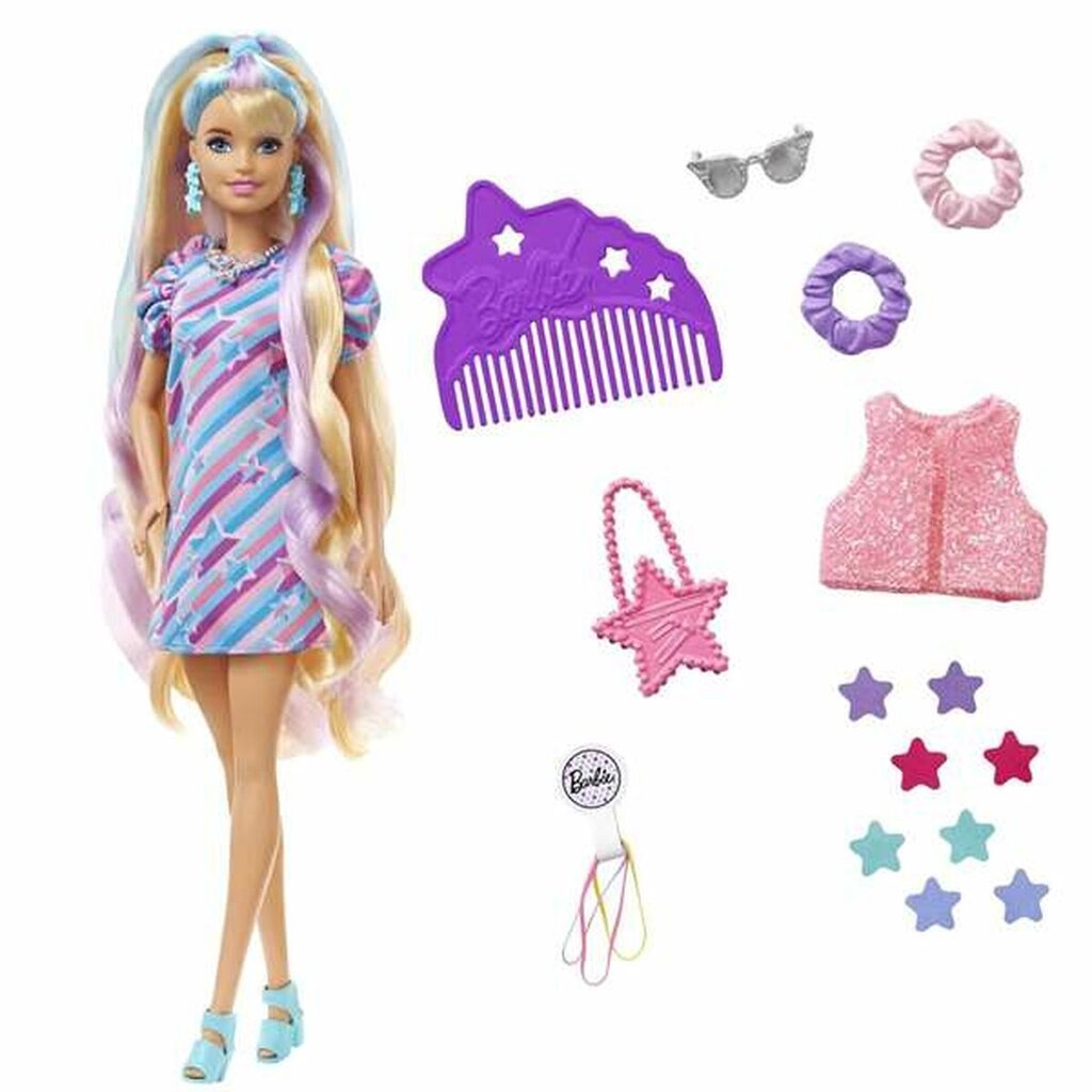 Lėlė Barbie Totally Hair 9 Dalys цена и информация | Žaislai mergaitėms | pigu.lt