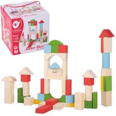 Деревянные блоки для детей Классический мир, 50 штук цена и информация | Конструкторы и кубики | pigu.lt