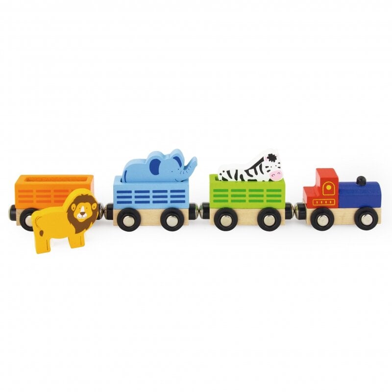 Magnetais sujungtas traukinys Viga, laukiniai gyvūnai kaina ir informacija | Žaislai berniukams | pigu.lt