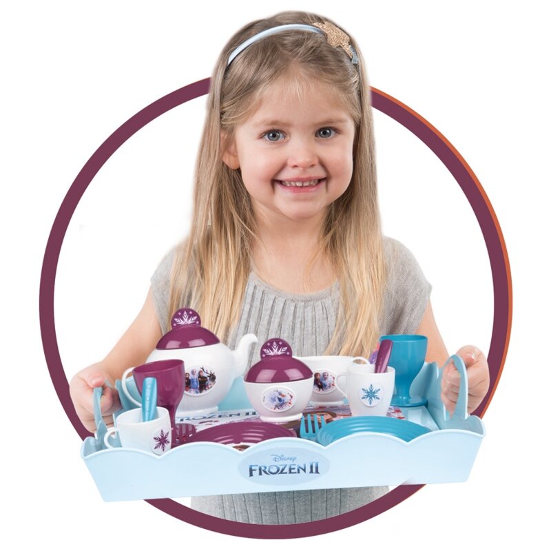 Žaislinis vežimėlis su padėklu Frozen kaina ir informacija | Žaislai mergaitėms | pigu.lt