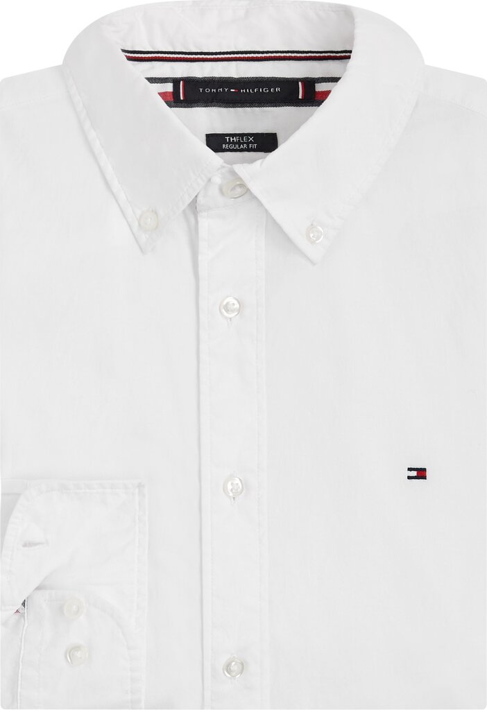 Marškiniai vyrams Tommy Hilfiger, balti цена и информация | Vyriški marškiniai | pigu.lt