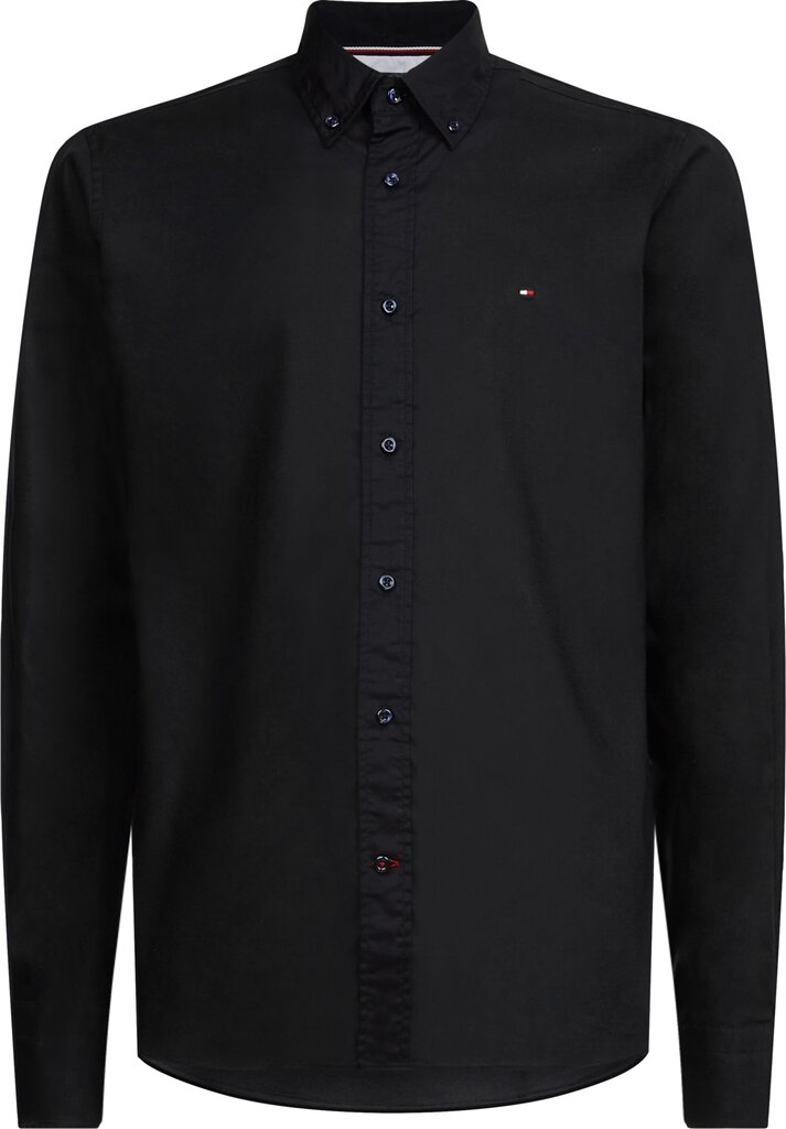 Marškiniai vyrams Tommy Hilfiger, juodi цена и информация | Vyriški marškiniai | pigu.lt