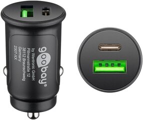 Automobilinis USB įkroviklis Goobay USB-C kaina ir informacija | Krovikliai telefonams | pigu.lt