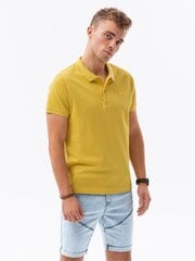 Polo marškinėliai vyrams AMD18323.1903, geltoni kaina ir informacija | Vyriški marškinėliai | pigu.lt