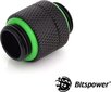 BitsPower connector 2x 1/4 "adapter - rotatable, Black matt (BP-MBRG) kaina ir informacija | Aušinimas vandeniu - aksesuarai | pigu.lt