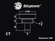 Bitspower G1/4" (BP-WTP-CT) kaina ir informacija | Aušinimas vandeniu - aksesuarai | pigu.lt