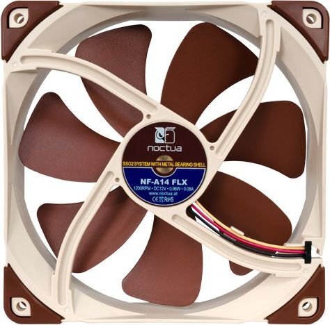 Noctua NF-A14 FLX kaina ir informacija | Kompiuterių ventiliatoriai | pigu.lt