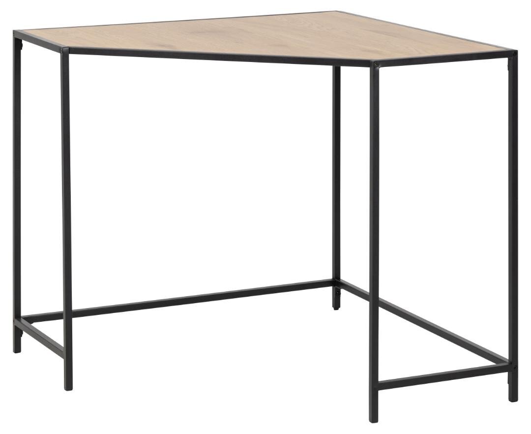 Rašomasis stalas Home4You Seaford, rudas kaina ir informacija | Kompiuteriniai, rašomieji stalai | pigu.lt