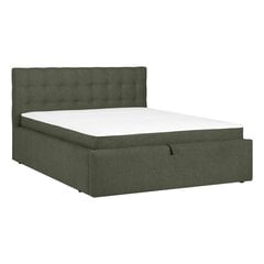 Bed LEENA 160x200cm, with mattress, green цена и информация | Кровати | pigu.lt