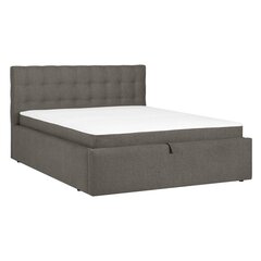 Bed LEENA 160x200cm, with mattress, beige цена и информация | Кровати | pigu.lt