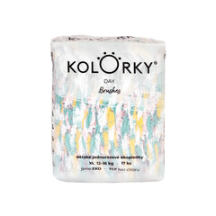 Sauskelnės Kolorky Day Brushes, XL 12-16 Kg, 17 vnt. kaina ir informacija | Sauskelnės | pigu.lt