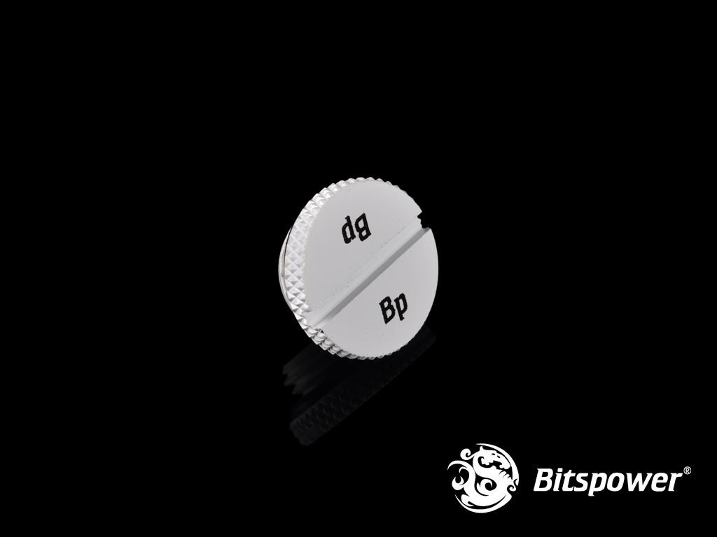 BitsPower Plug 1/4 "- White (BP-DWWP-C09) kaina ir informacija | Aušinimas vandeniu - aksesuarai | pigu.lt