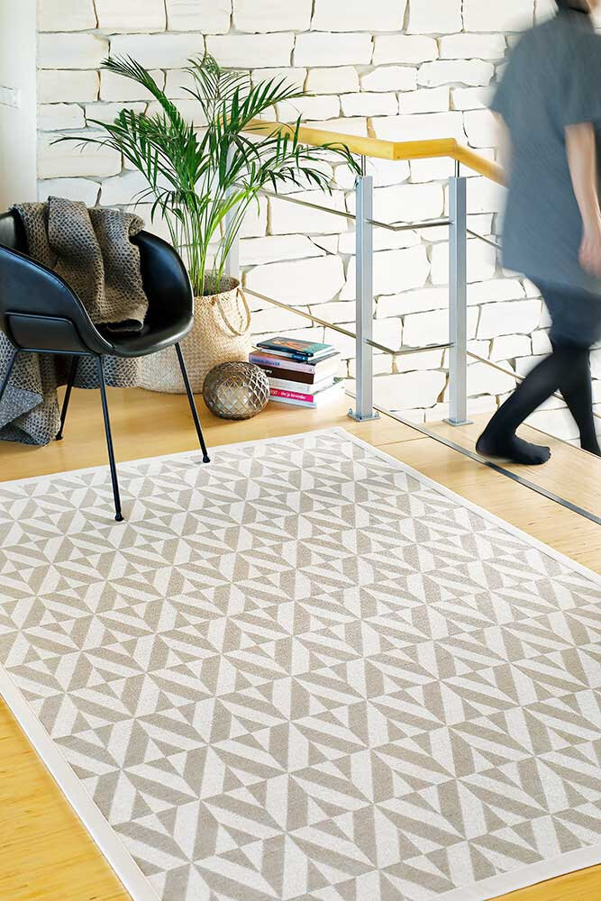 Narma dvipusis šenilinis kilimas Puha, white, 160 x 230 cm kaina ir informacija | Kilimai | pigu.lt