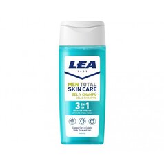 Intensyviai gaivinanti dušo želė ir šampūnas lea men total skin care, 300 ml цена и информация | Масла, гели для душа | pigu.lt