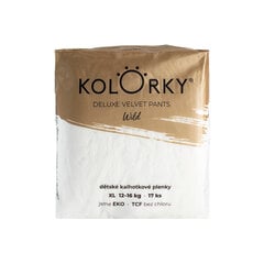 Подгузники-трусики KOLORKY «DELUX Velvet Pants”, XL (12-16 кг), 17 шт. цена и информация | Подгузники | pigu.lt