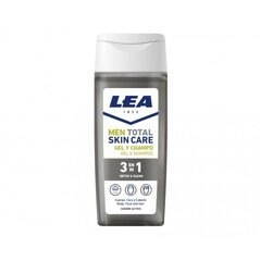 Dušo želė ir šampūnas lea men total skin care detox & clean, 300 ml kaina ir informacija | Dušo želė, aliejai | pigu.lt