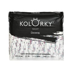 Подгузники KOLORKY «NIGHT», M (5-8 кг), 21 шт. цена и информация | Подгузники | pigu.lt