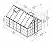 Greenhouse Balance Hybrid 8,9 m² kaina ir informacija | Šiltnamiai | pigu.lt