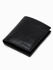 Vyriška odinė piniginė Ombre A608 juoda kaina ir informacija | Vyriškos piniginės, kortelių dėklai | pigu.lt