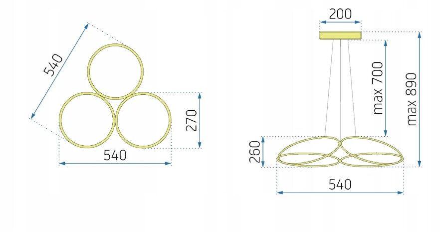 LED modernus lubinis šviestuvas + PILOT APP795-CP Flat Chrome цена и информация | Pakabinami šviestuvai | pigu.lt