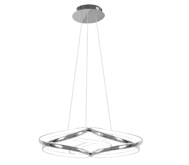 LED modernus lubinis šviestuvas + PILOT APP795-CP Flat Chrome kaina ir informacija | Pakabinami šviestuvai | pigu.lt