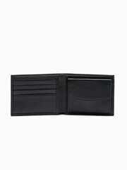 Мужской кожаный кошелек Омбре A609, черный цена и информация | Мужские кошельки | pigu.lt