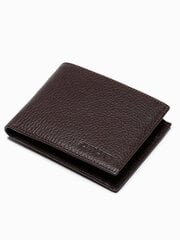 Vyriška odinė piniginė Ombre A609 ruda kaina ir informacija | Vyriškos piniginės, kortelių dėklai | pigu.lt